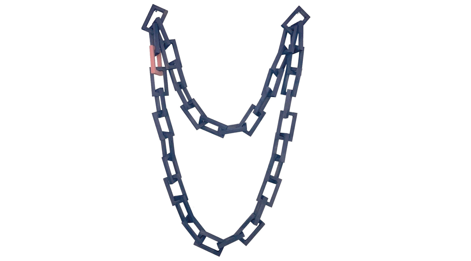 o.T. (chain) · Laura Sigrüner (2022) Esche gebeizt, Ureol ca. 70 x 100 cm